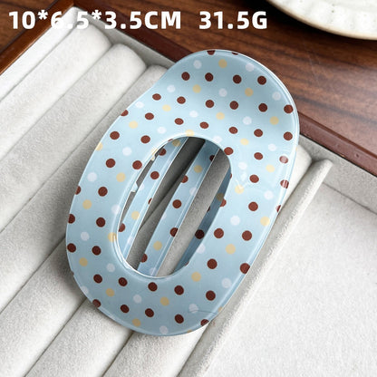 Bone-Shaped Acetate-Look Hair Claw Clip – Patterned Hair Clip