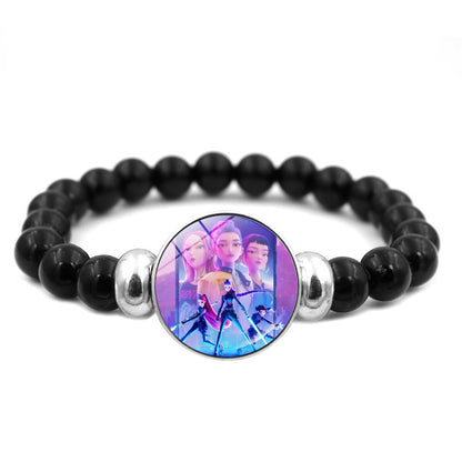 K-POP Demon Hunters Beaded Bracelet Colorful Friendship Jewelry Gift for Boys & Girls Trendy Fan Accessory