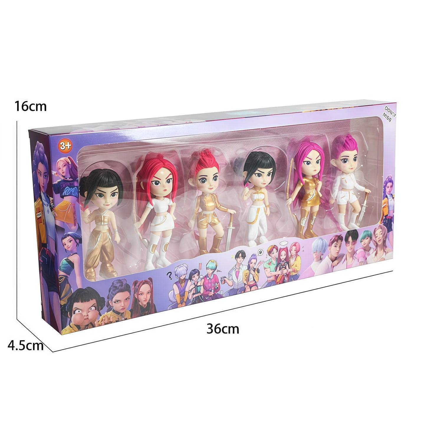 K-Pop Demon Hunters Figures Stage Costume 6 Styles Collectible Action Figure Mini Toy Ornaments