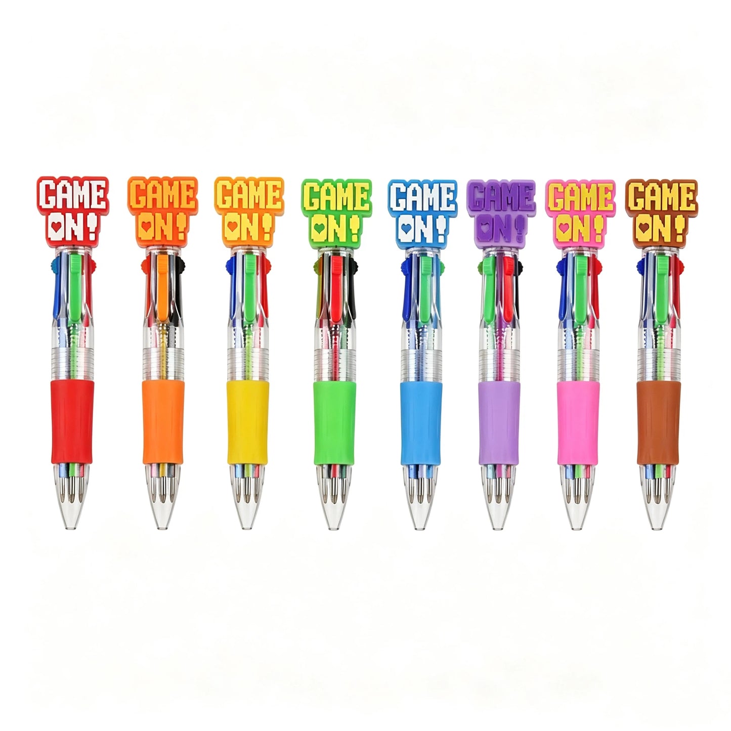 Back To School Novelty Gaming Theme Ballpoint Pen Collection Multi Ink Pens for Gift & Stationery