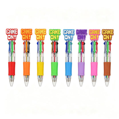 Back To School Novelty Gaming Theme Ballpoint Pen Collection Multi Ink Pens for Gift & Stationery