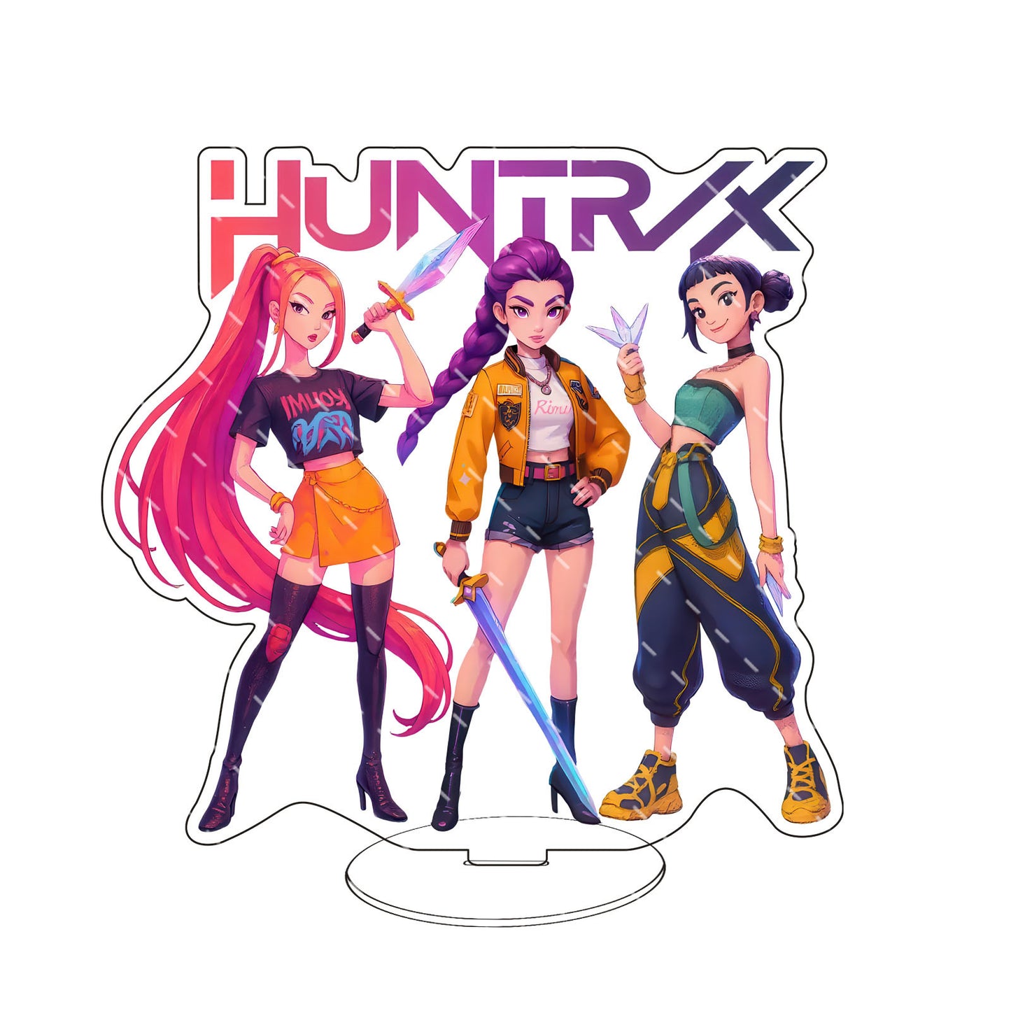 K-Pop Demon Hunters Acrylic Standee Desktop Decoration Trendy Merchandise