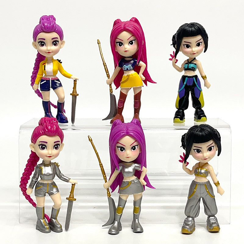 K-Pop Demon Hunters Blind Box Figures — 6 Styles Collectible Action Figure Mini Toy Ornaments