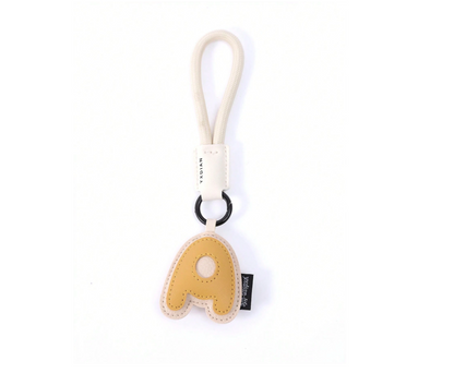 PU Leather 3D Letter A-Z Keychain, Bag & Backpack Charm