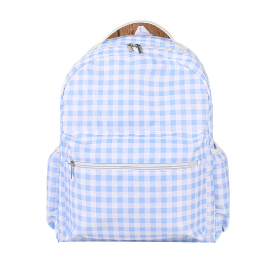 Large Capacity Plaid Lace Student Backpack For School