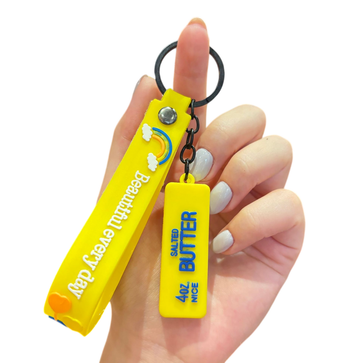 Food & Dessert Butter, Cheese & Bao Bun Keychains Silicone Bag Charms & Accessories