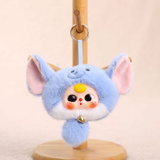 Cartoon Plush Key Chain Vinyl Plush Rabbit Bag Charm Collectible Doll
