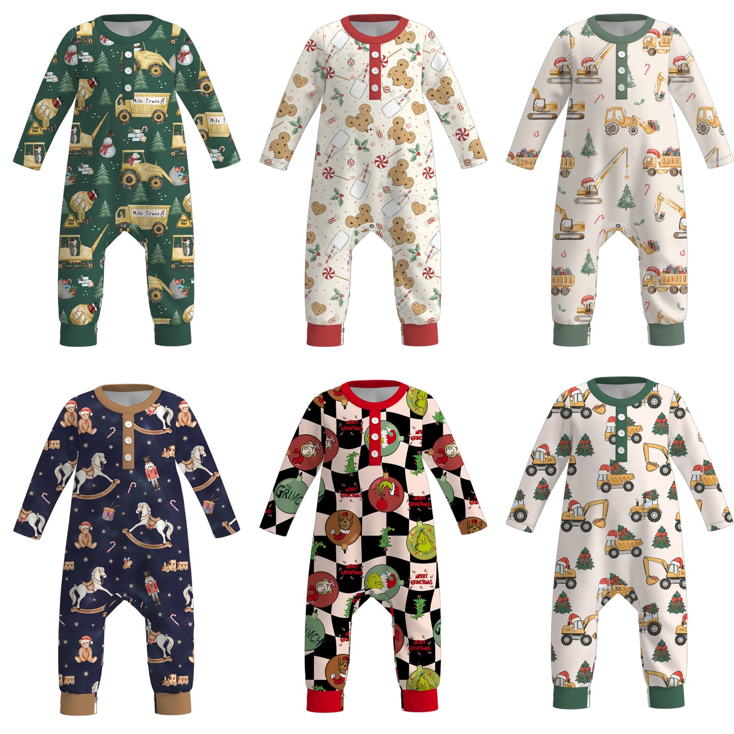 Baby Boys Christmas Romper Collection
