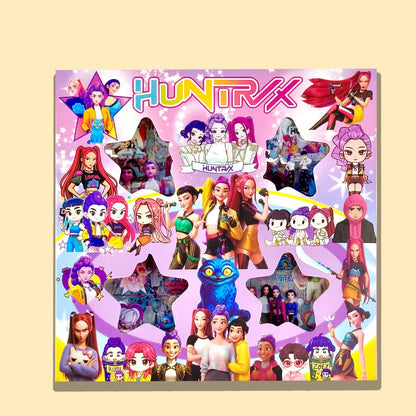 Cartoon Demon Hunters Boxed Stickers – Rich Designs, Pre-Cut Creative DIY Journal Stickers