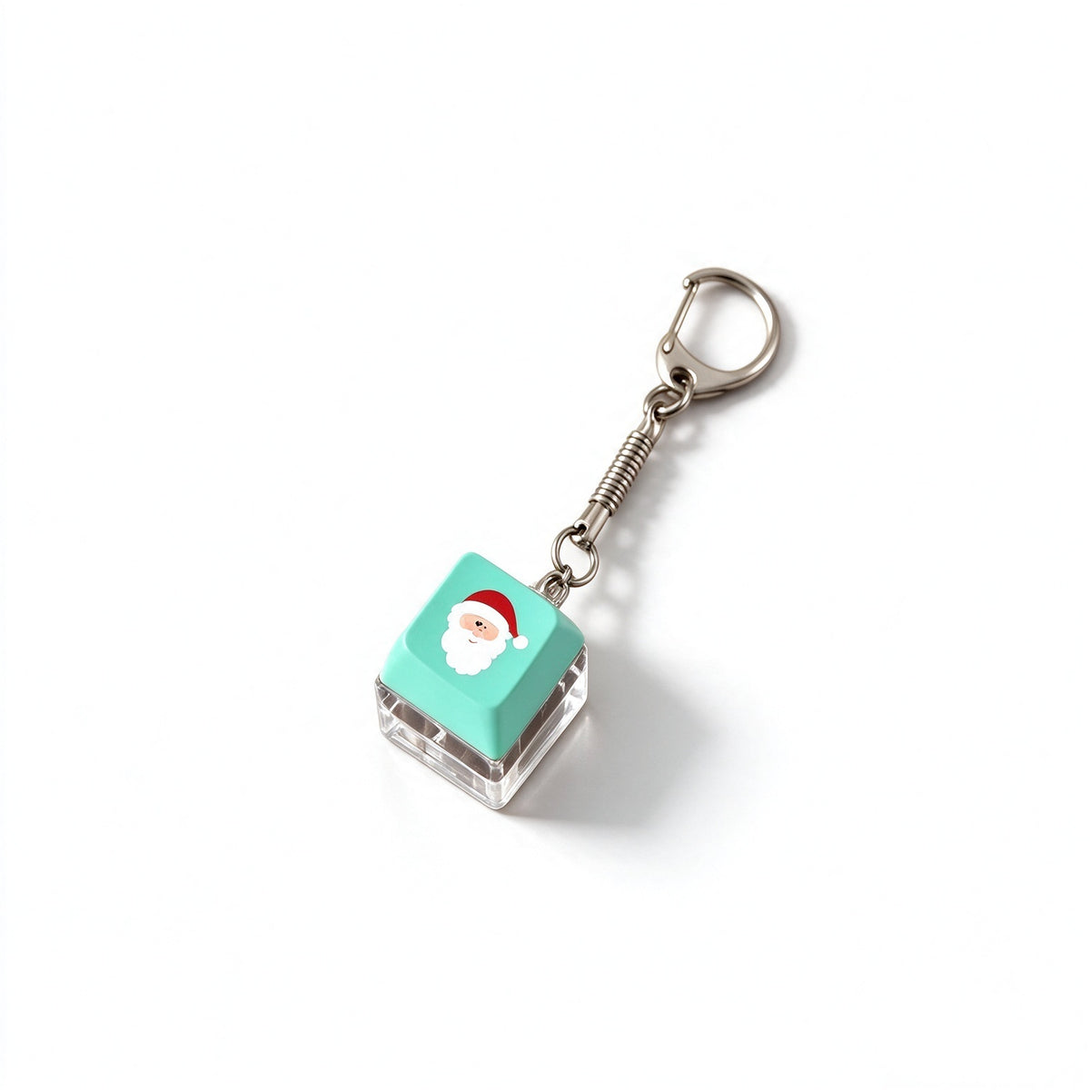 Christmas Gift Fidget Keychain Button Pressable Stress Relief Bag Charm