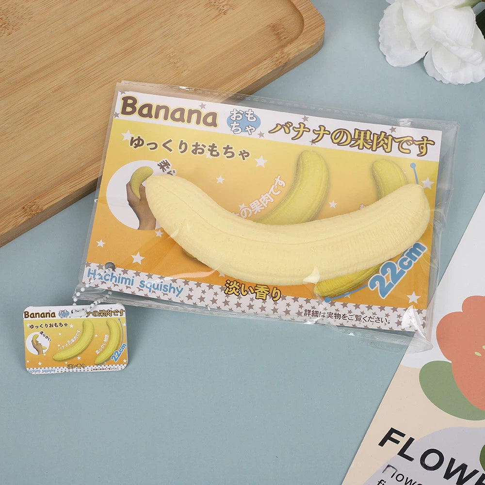 Simulation Banana Squishy Slow Rising Stress Relief Squeeze Toy