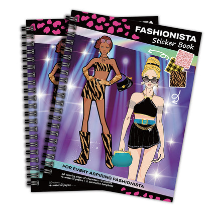 Dress-Up Sticker Book Set, Fashion Coloring & Outfit Stickers for Girls
