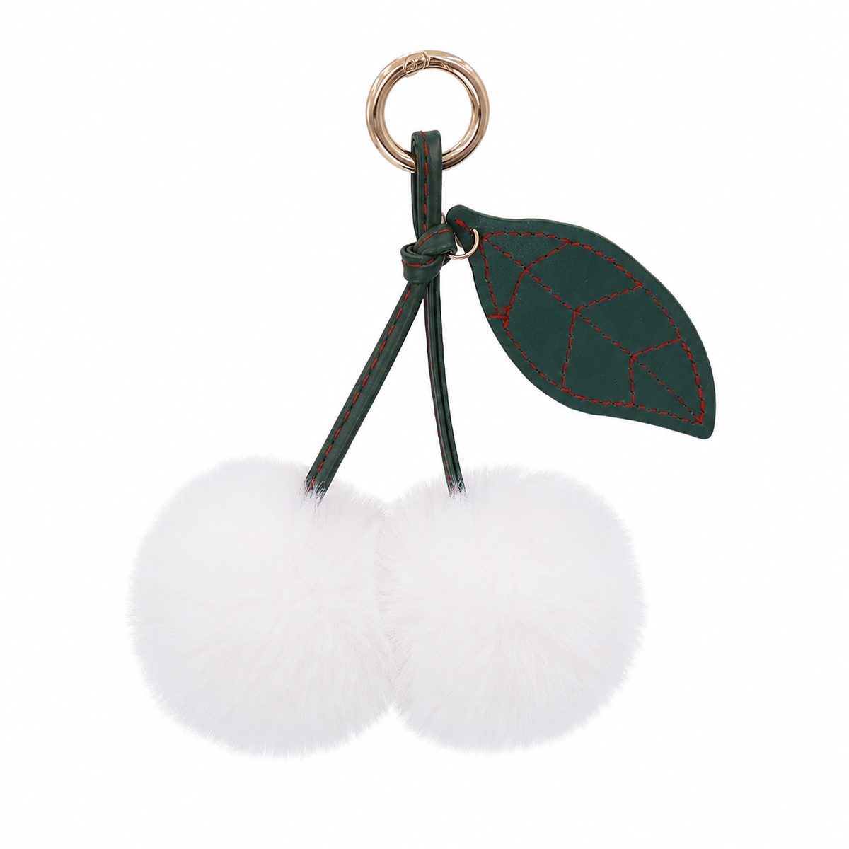 Cherry Plush Bag Pendant Lovely Keychain Cartoon Keyring Accessory