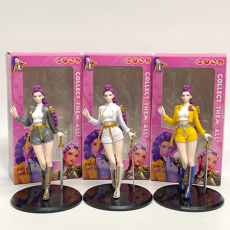 Demon Hunter Rumi Action Figure K-POP Inspired Desk Display Collectible (Blister Pack)