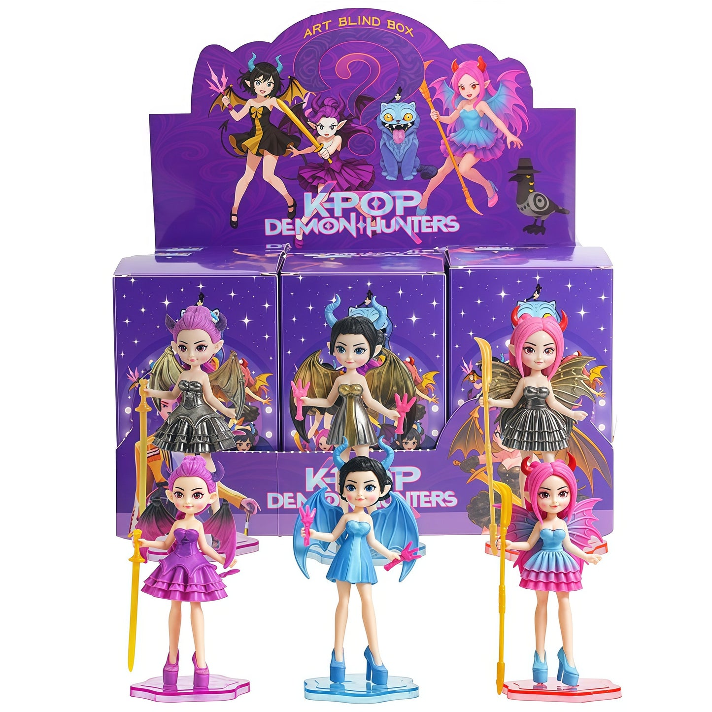 Magic K-Pop Demon Hunters Blind Box Figures 6 Styles Collectible Action Figure Mini Toy Ornaments