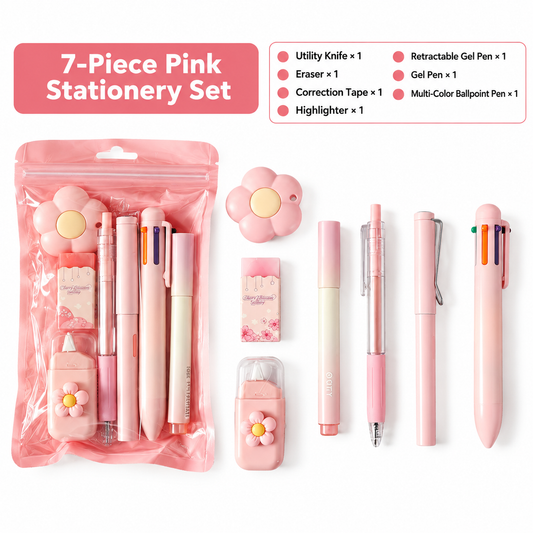 Cute Stationery Gift Sets – 4, 5 & 7-Piece School & Office Supplies