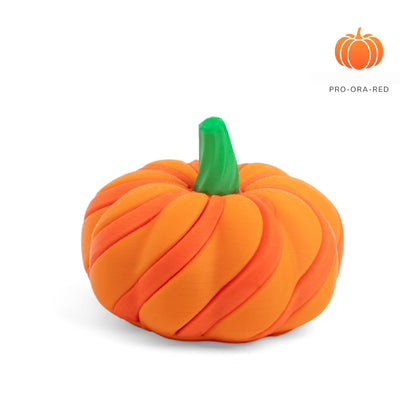 Halloween 3D Printed Spiral Pumpkin Fidget Two-Tone Stress Relief Toy & Fall Decor