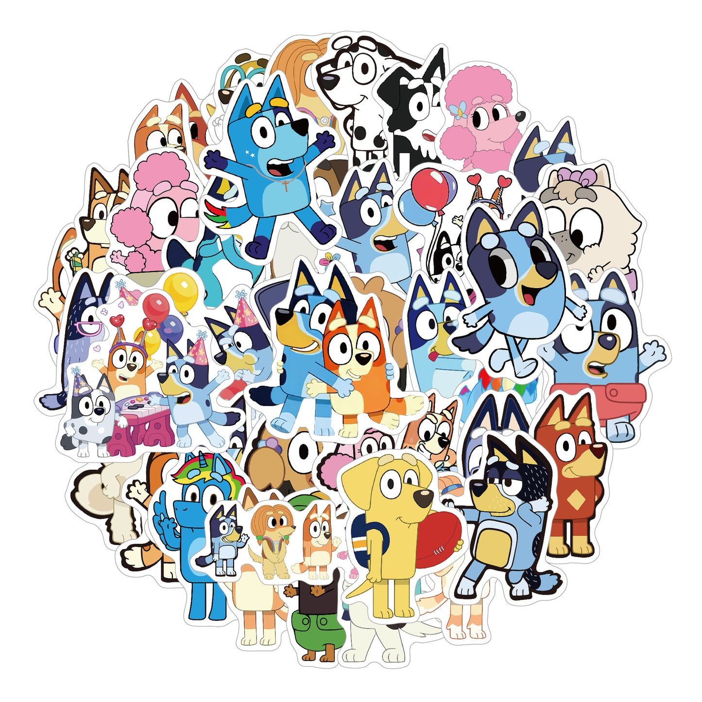 50Pcs Cartoon Character Stickers Waterproof Cartoon Decals for Laptop Phone & Water Bottle