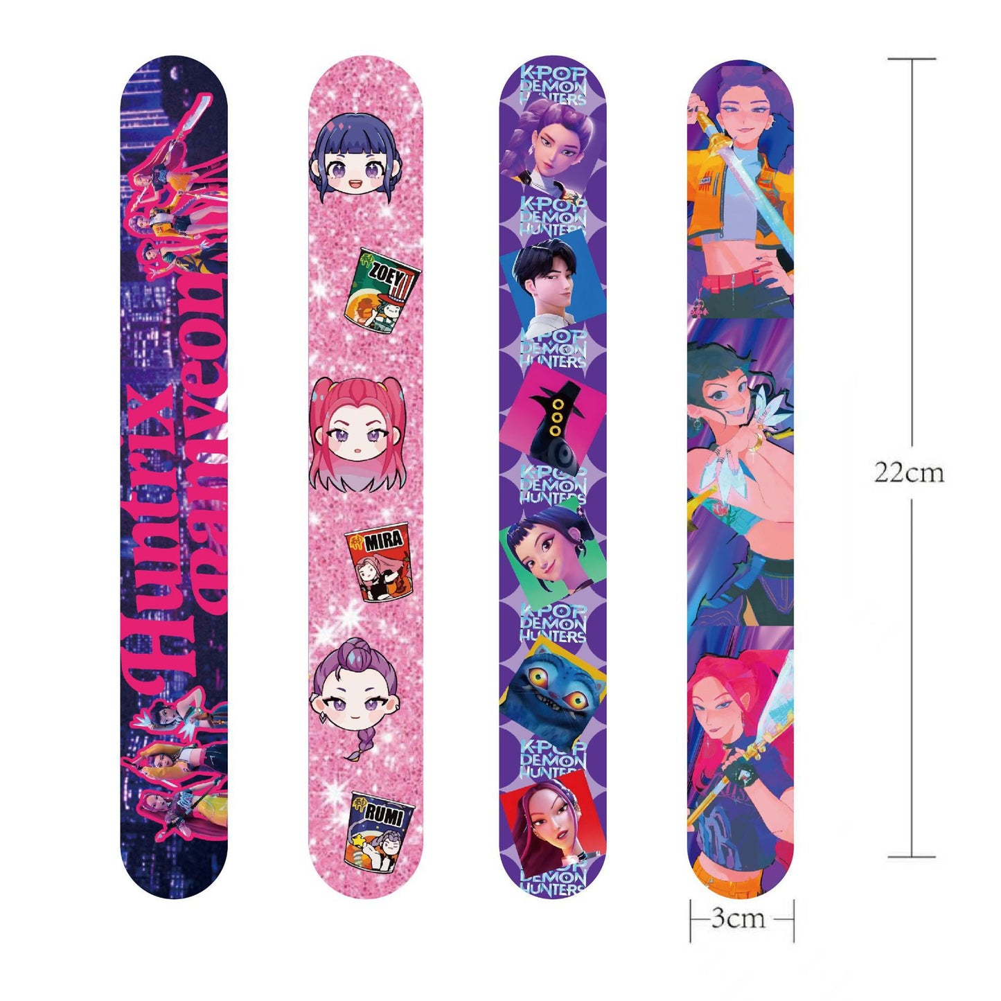 K-Pop Demon Hunter Party Slap Bracelets for Kids – Birthday Party Favors & Toys