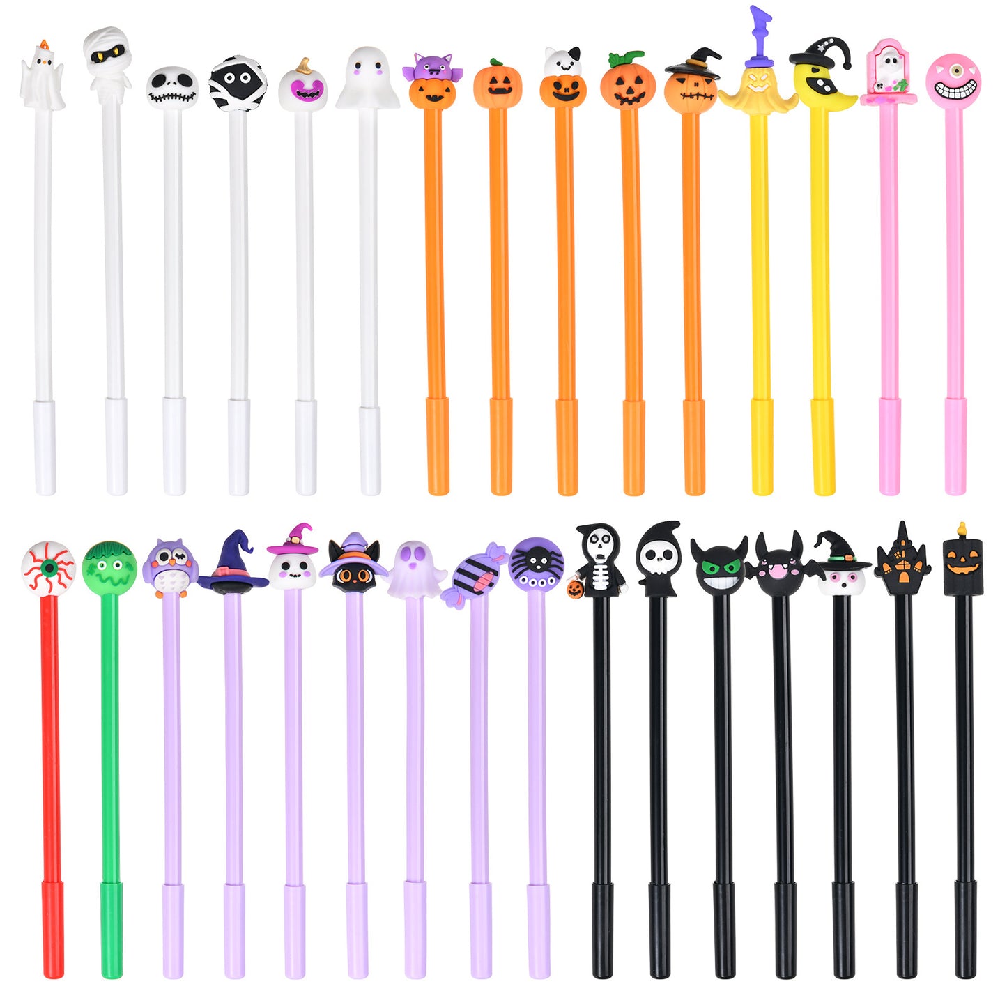 Halloween Character Ballpoint Spooky Cartoon Retractable Pens Stationery