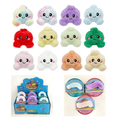Mystery Dumpling Steamed Bun Plush Bun Blind Boxes – Everyday & Christmas, 12-Pack