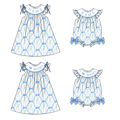 Mother's Day Summer Embroidery Collection | Personalized Name Dresses & Rompers