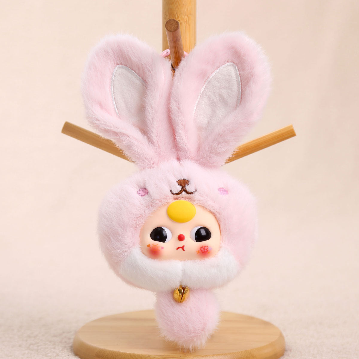 Easter Long-eared Bunny Plush Key Chain Vinyl Plush Rabbit Bag Charm Collectible Doll