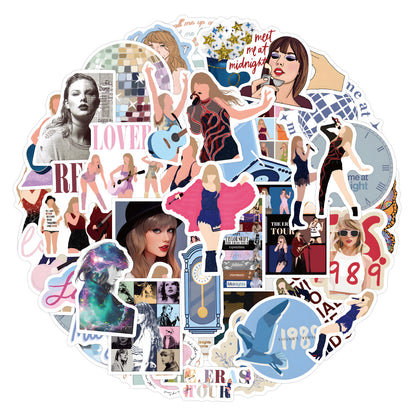 Taylor Swift Sticker Pack The Life of a Showgirl Album Graffiti Stickers Concert & Album Collection Laptop/Luggage Decals