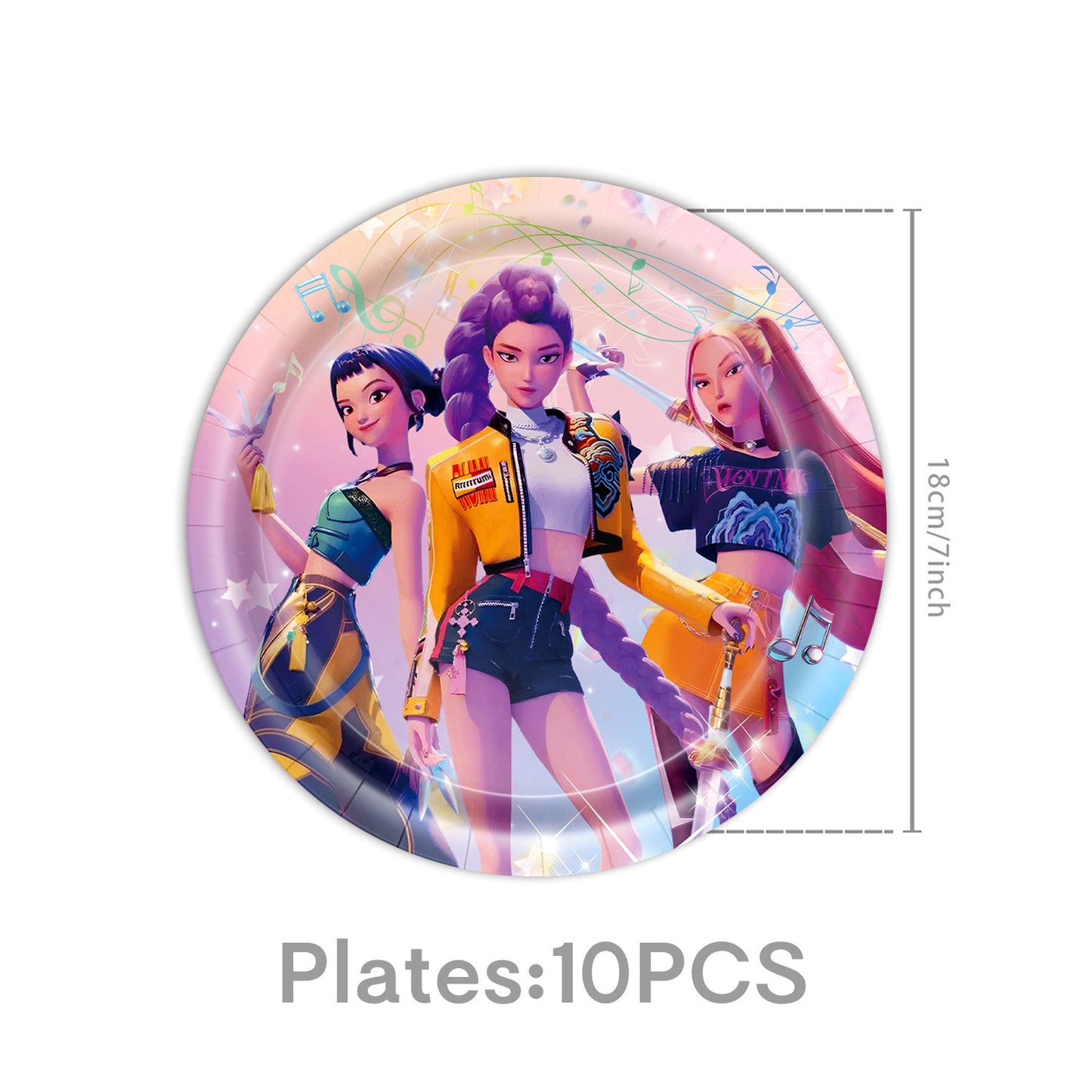 Demon Hunters & Saga Boy Band Birthday Party Supplies – Themed Tableware and Decorations
