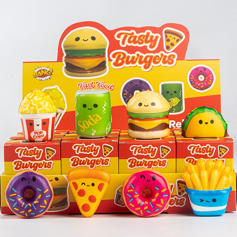 Funny Squishy Toy Blind Box Display – 12-Piece Set, Kids Fidget Toys & Collectible Figures