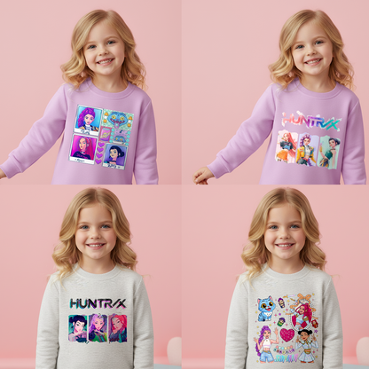 2026 Spring K-pop Demon Hunter Girls Cotton Fashion Sweatshirts Collection