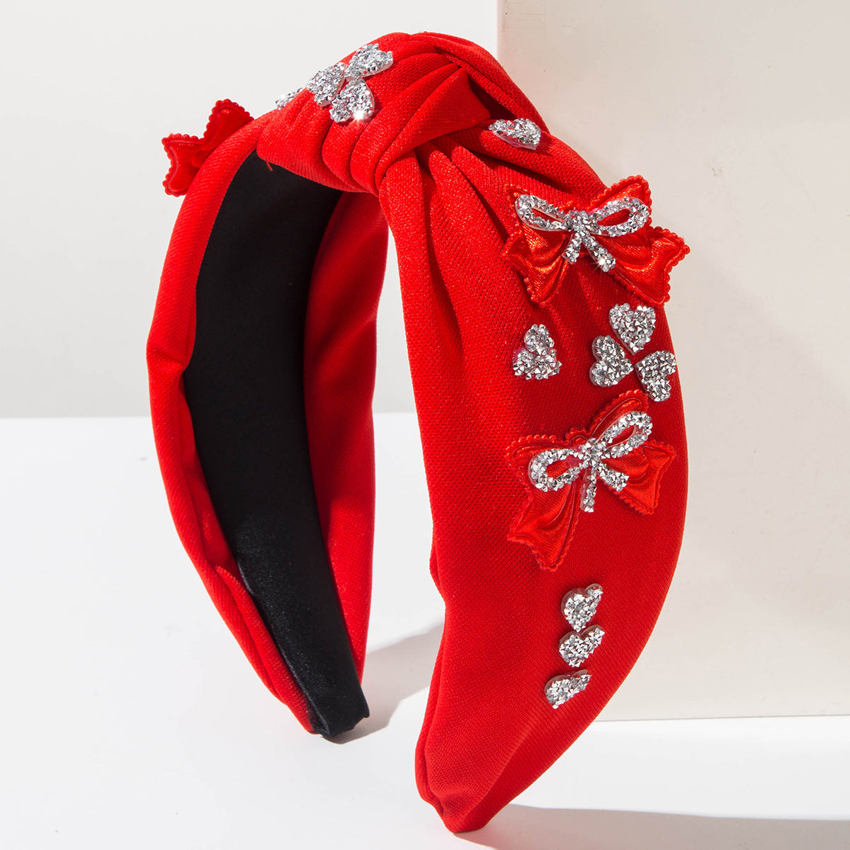 Valentine's Day Spring/Summer Rhinestone Love Heart Headband Creative Hair Accessory