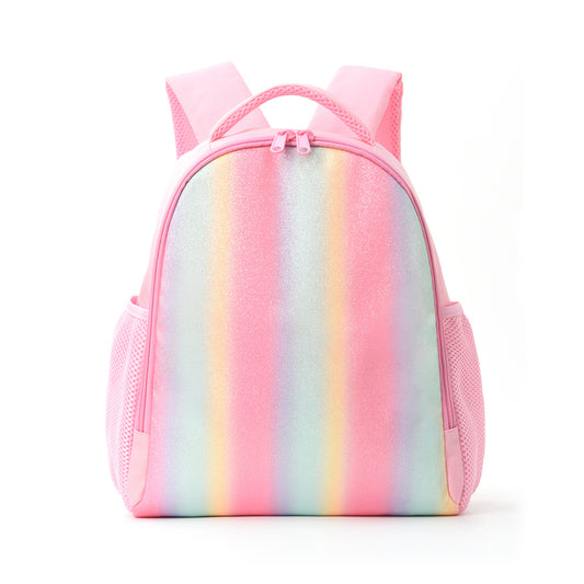 Rainbow Unicorn Print Kids Backpack Lightweight Casual Elementary School Bag