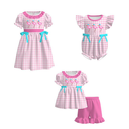 2026 Spring & Summer Flamingo Gingham Print Collection
