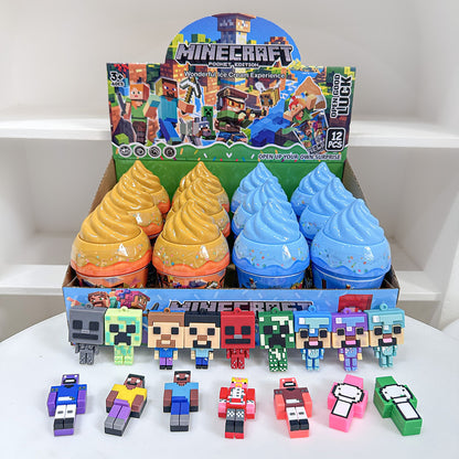 Ice Cream Cone Keychain Blind Box Set – 12-Piece Full Box Cartoon Surprise Series
