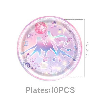 K-pop Demon Hunters Birthday Party Supplies Themed Tableware and Decorations