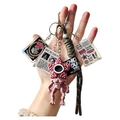Stranger Things–Inspired Bag Charm Key Chain