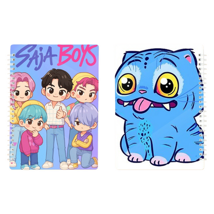 HUNTRX Demon Hunters Saga Boy Band Printed A5 Spiral Notebook Student School & Office Supplies