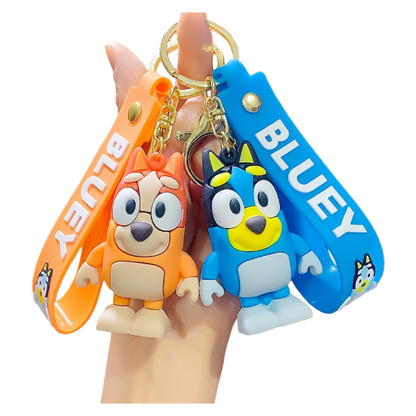 Cartoon Bluey Silicone Keychain Inspired Bag Charm & Accessory