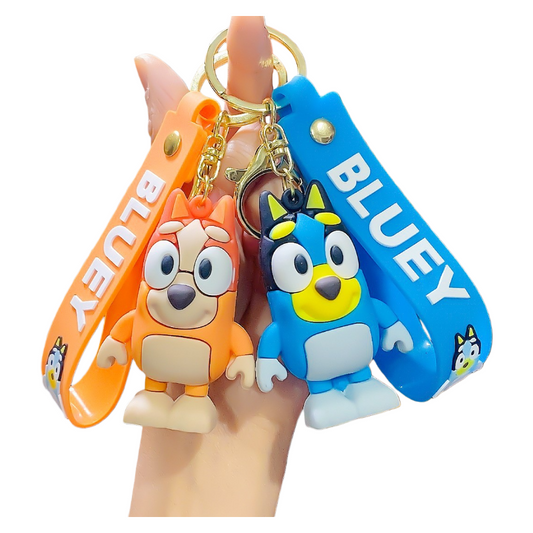 Cartoon Bluey Silicone Keychain Inspired Bag Charm & Accessory