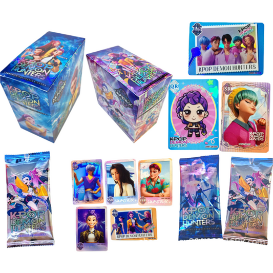 K-Pop Demon Hunter Holographic Trading Cards – Mystery Pack Box with 30 Booster Packs