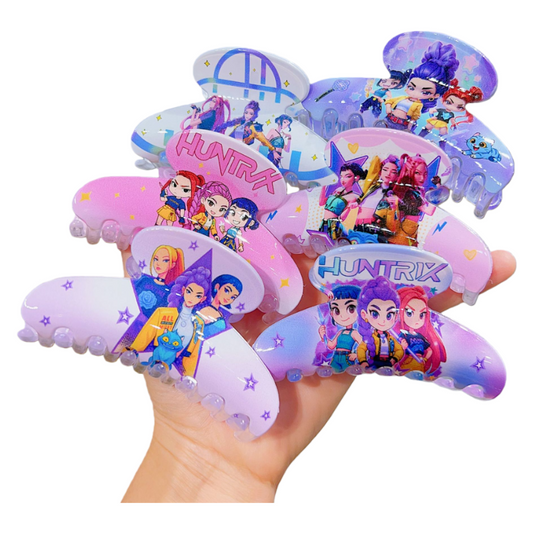 K-Pop Demon Hunters Plastic Barrettes Hair Claw Clip Trendy Fan Merch Accessory