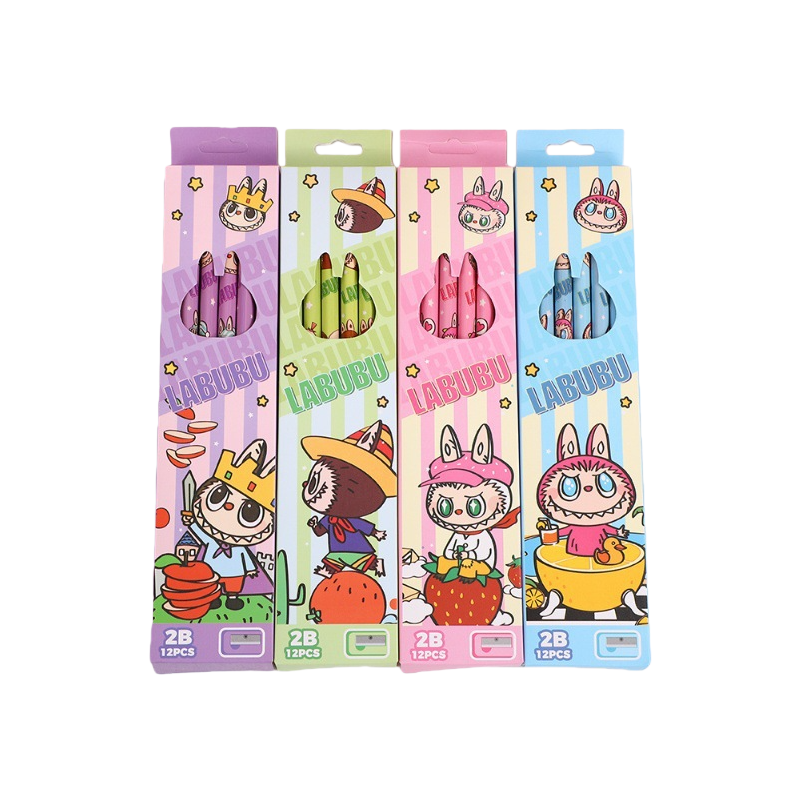 World Cup Cartoon Character 2B Pencil Set Boxed 12-Pack Creative Merch Stationery