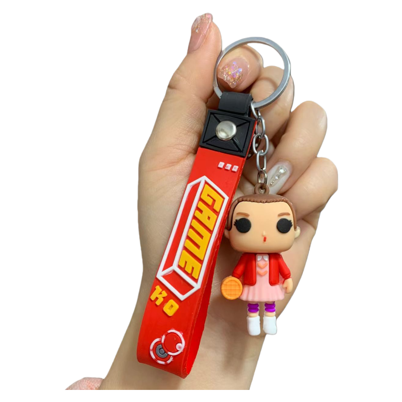 Stranger Things Inspired Monster Plant Silicone Key Chain Figure Bag & Car Key Accessory