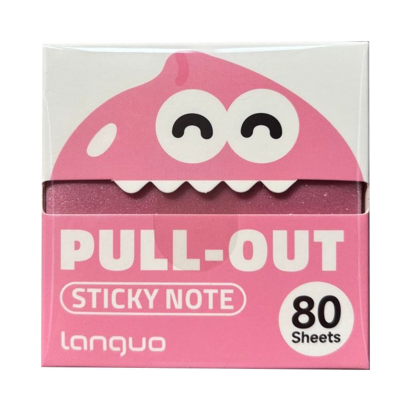 Transparent Glitter Sticky Notes – Shimmer Clear Memo Pads, Aesthetic Stationery for School, Office & Study