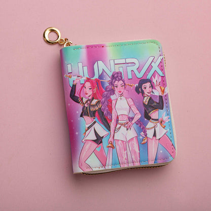 K-pop Demon Hunter Cartoon Print Mini Wallet Coin Purse Card Holder