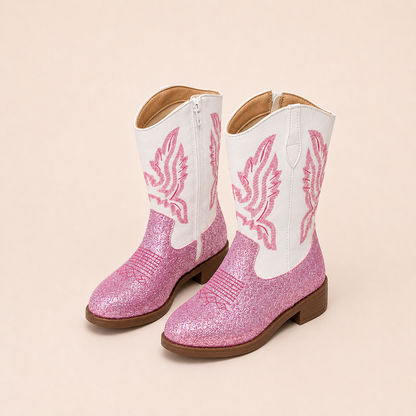 Girls Western Cowboy Boots – Glitter & Embroidered Styles