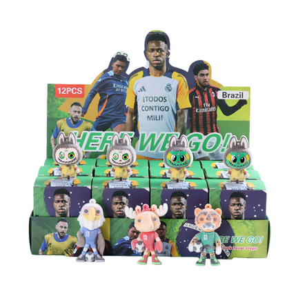 2026 FIFA World Cup Flocked Vinyl Figure Collectible Toy Blind Box Surprise Trendy Desk Decor 12Pcs
