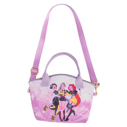 K-Pop Demon Girl Print Crossbody Bag with Top Handle & Adjustable Strap for Kids & Adults