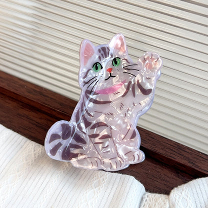 Cute Animal Hair Claw Clips – Cat & Dog Hair Accessories for Women & Girls, Novelty Gift